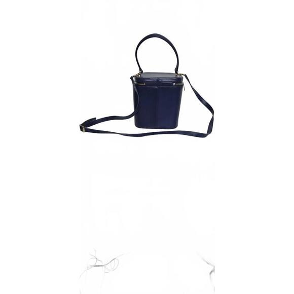 Staud Vitti Leather Bucket Bag In Female Blue - Picture 6 of 9